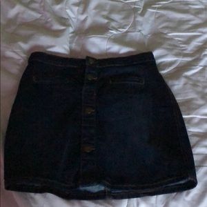 Blue jean skirt